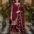  chinon silk kurti set with embroidery coding sequin zari work