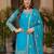  chinon silk kurti set with embroidery coding sequin zari work