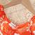 Hot orange floral printed cotton fit & flare kids dress