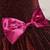 Wine red glitter shimmer net one shoulder party wear kids frock