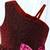 Wine red glitter shimmer net one shoulder party wear kids frock