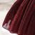 Wine red glitter shimmer net one shoulder party wear kids frock