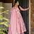 Heavygeorgette embroidered gown sharara set with dupatta