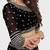 BLACK EMBROIDERED GEORGETTE HIT DEISGN LEHENGA CHOLI WITH DUPATTA