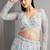 SKY EMBROIDERED ORGANZA NEW LEHENGA CHOLI WITH DUPATTA