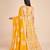 YELLOW EMBROIDERED GEORGETTE STUNNING LEHENGA CHOLI WITH DUPATTA