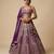 WINE EMBROIDERED GEORGETTE DESIGNER LEHENGA CHOLI WITH DUPATTA
