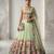 PISTA EMBROIDERED ORGANZA FASHION LEHENGA CHOLI WITH DUPATTA