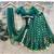 GREEN BANARASI viscose LEHENGA CHOLI WITH DUPATTA