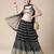 BLACK EMBROIDERED GEORGETTE HIT DEISGN LEHENGA CHOLI WITH DUPATTA