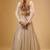WHITE EMBROIDERED GEORGETTE FLAIRED LEHENGA CHOLI WITH DUPATTA