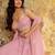 PINK PLAIN GEORGETTE BEST LEHENGA CHOLI WITH DUPATTA