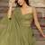 GREEN PLAIN GEORGETTE BEST LEHENGA CHOLI WITH DUPATTA