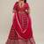 PINK EMBROIDERED GEORGETTE GRANDEUR LEHENGA CHOLI WITH DUPATTA
