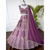 WINE EMBROIDERED GEORGETTE DESIGNER LEHENGA CHOLI WITH DUPATTA