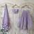 LAVENDER EMBROIDERED GEORGETTE FLAIRED LEHENGA CHOLI WITH DUPATTA