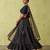 BLACK BANARASI viscose LEHENGA CHOLI WITH DUPATTA