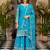  traditional wear sharara with heavy border dupatta set