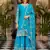  traditional wear sharara with heavy border dupatta set
