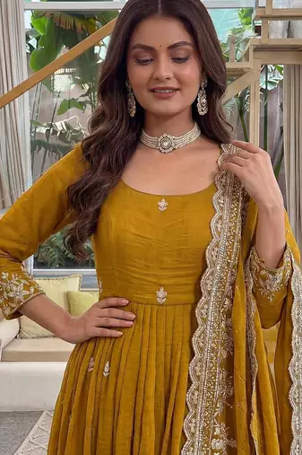 wedding wear embroidered anarkali set