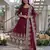  wedding wear embroidered anarkali set