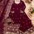  wedding wear embroidered anarkali set