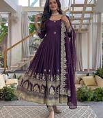  wedding wear embroidered anarkali set
