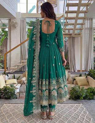 wedding wear embroidered anarkali set 3