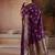 Purple handloom weaving silk blend saree