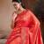 Salmon handloom weaving silk blend saree