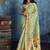Pastel green paithani tissue handloom weaving saree