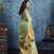 Pastel green paithani tissue handloom weaving saree