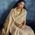 Off white paithani tissue handloom weaving saree