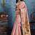 Pink paithani tissue handloom weaving saree