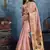 Pink paithani tissue handloom weaving saree
