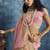 Pink paithani tissue handloom weaving saree