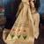 Beige paithani tissue handloom weaving saree
