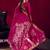 Rani pink weaving satin linen silk blend saree