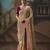 Multicolor fancy fabric saree with embroidered work