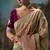 Multicolor fancy fabric saree with embroidered work