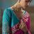 Rani pink fancy fabric saree with embroidered work