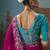 Rani pink fancy fabric saree with embroidered work