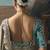 Grey fancy fabric saree with embroidered work