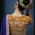 Royal blue fancy fabric embroidered saree with stiched blouse