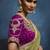 Light green fancy fabric embroidered saree with stiched blouse