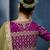 Light green fancy fabric embroidered saree with stiched blouse