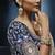 Light grey fancy fabric embroidered saree with stiched blouse