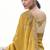 Yellow embroidered woven faux tissue silk blend saree