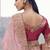Pink embroidered woven faux tissue silk blend saree