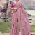 Onion pink embroidered woven faux tissue silk blend saree